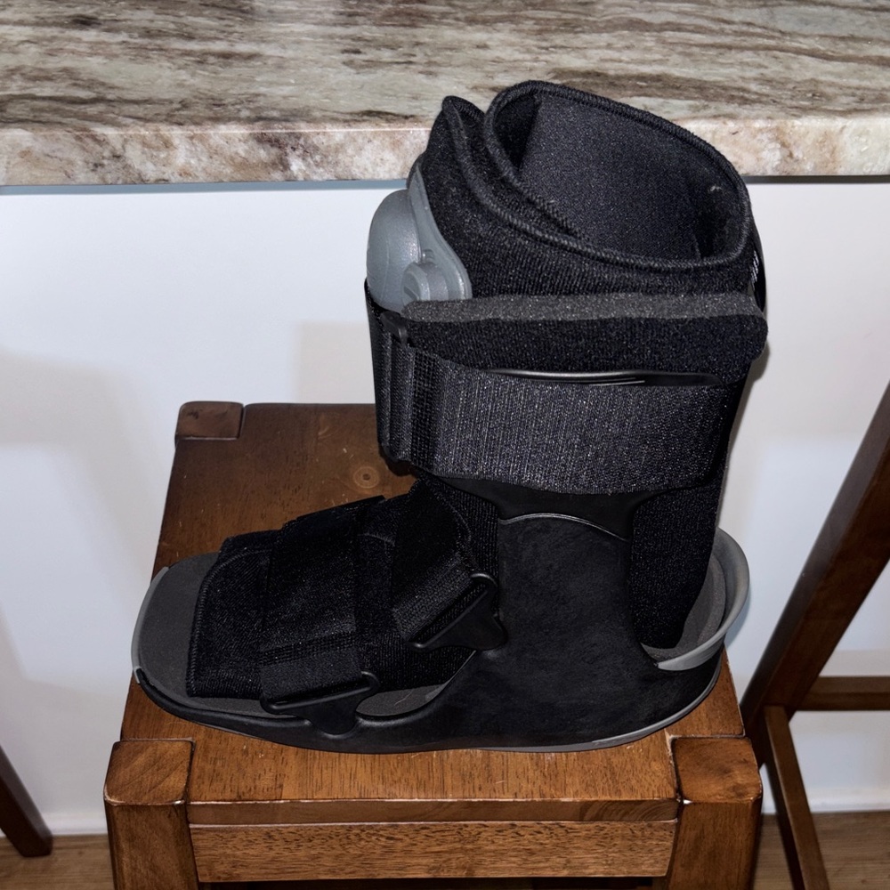 Black Medical Walking Boot
